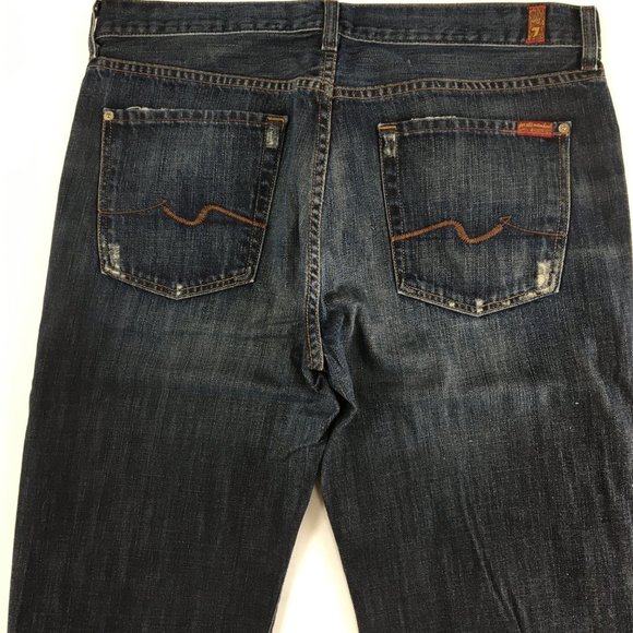 7 For All Mankind Relaxed Button Fly Jeans 36 - Picture 6 of 11